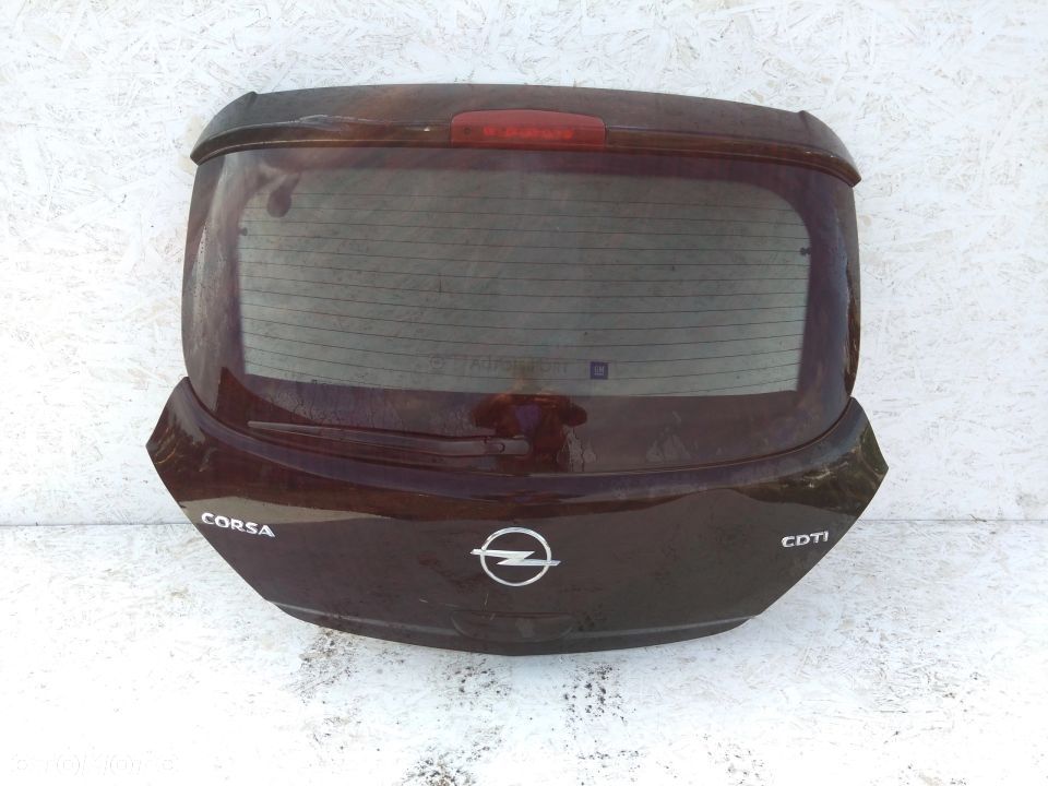 KLAPA TYŁ TYLNA POKRYWA bagażnika opel corsa d 3d - 1