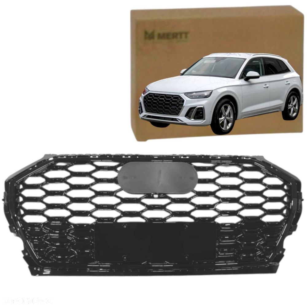 AUDI Q5 80A 2020+ LCI LIFT ATRAPA CHŁODNICY GRILL BLACK CZARNY - 1