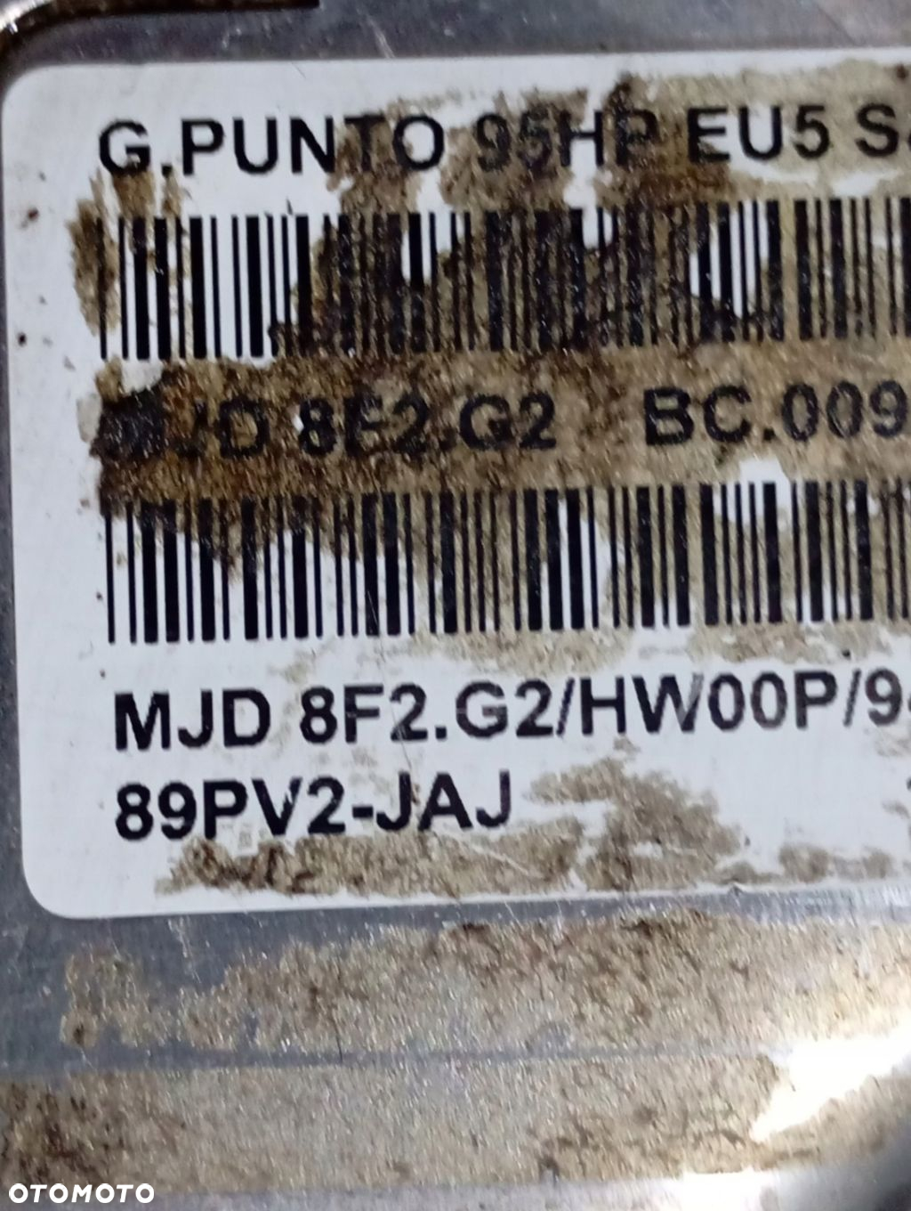 KOMPUTER SILNIKA FIAT GRANDE PUNTO 1.3 JTDM 51871692 MJD8F2.G2 - 3