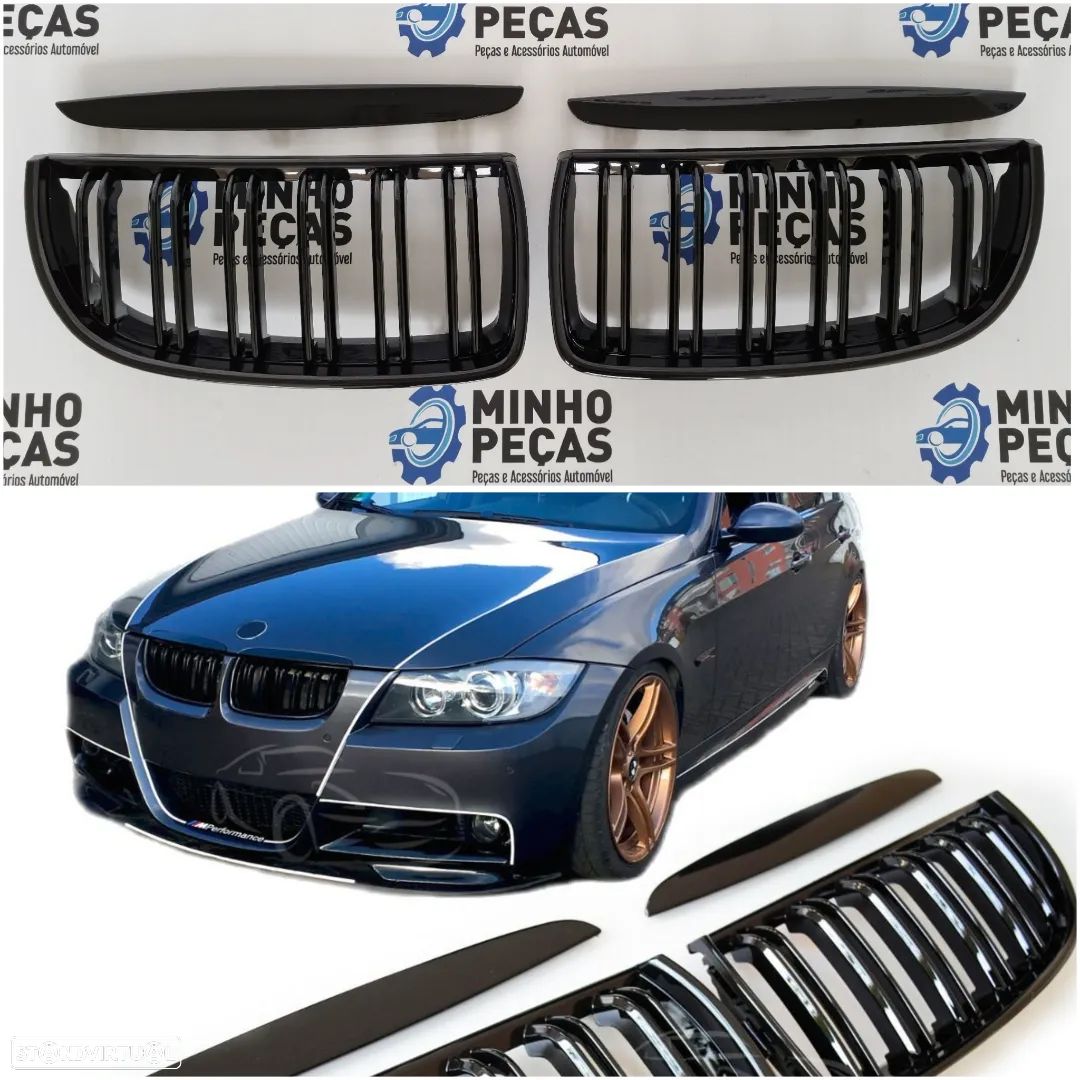 Grelhas Frontais BMW (E90/91) Pre LCI Look M3 - 1