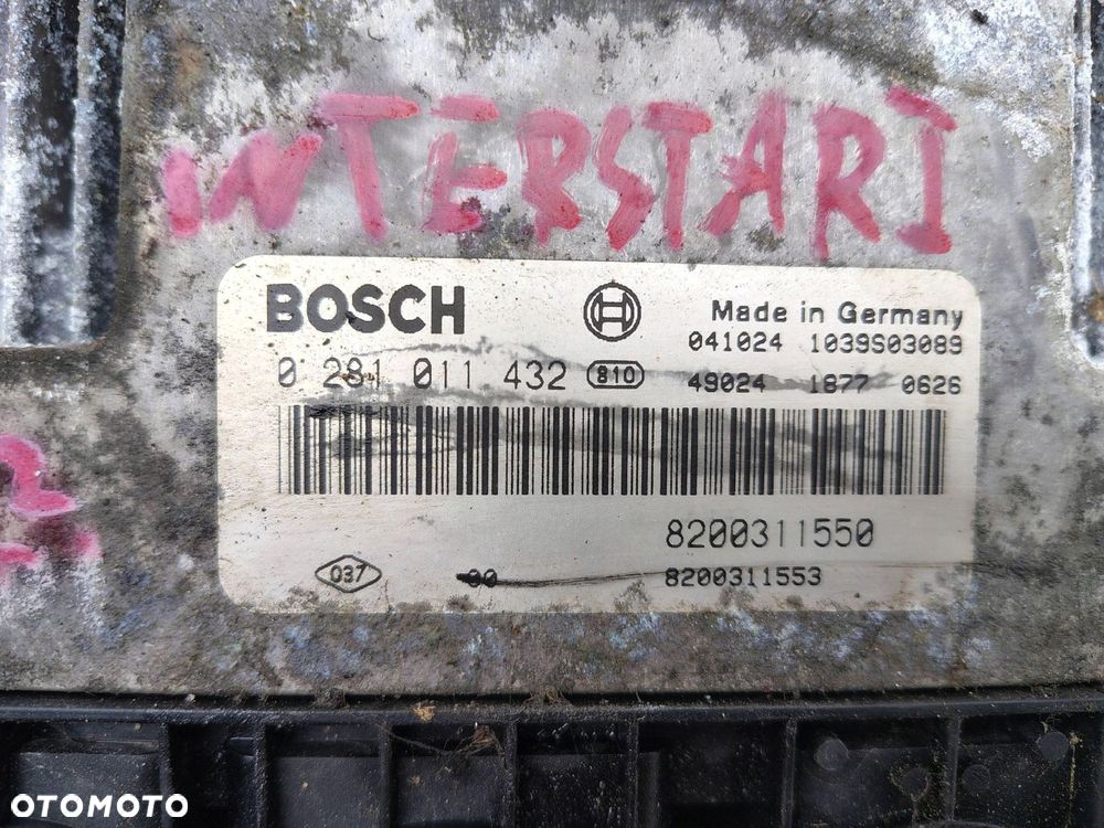 KOMPUTER SILNIKA ZESTAW 8200311550 NISSAN INTERSTAR 1 I 2.5 DCI - 2