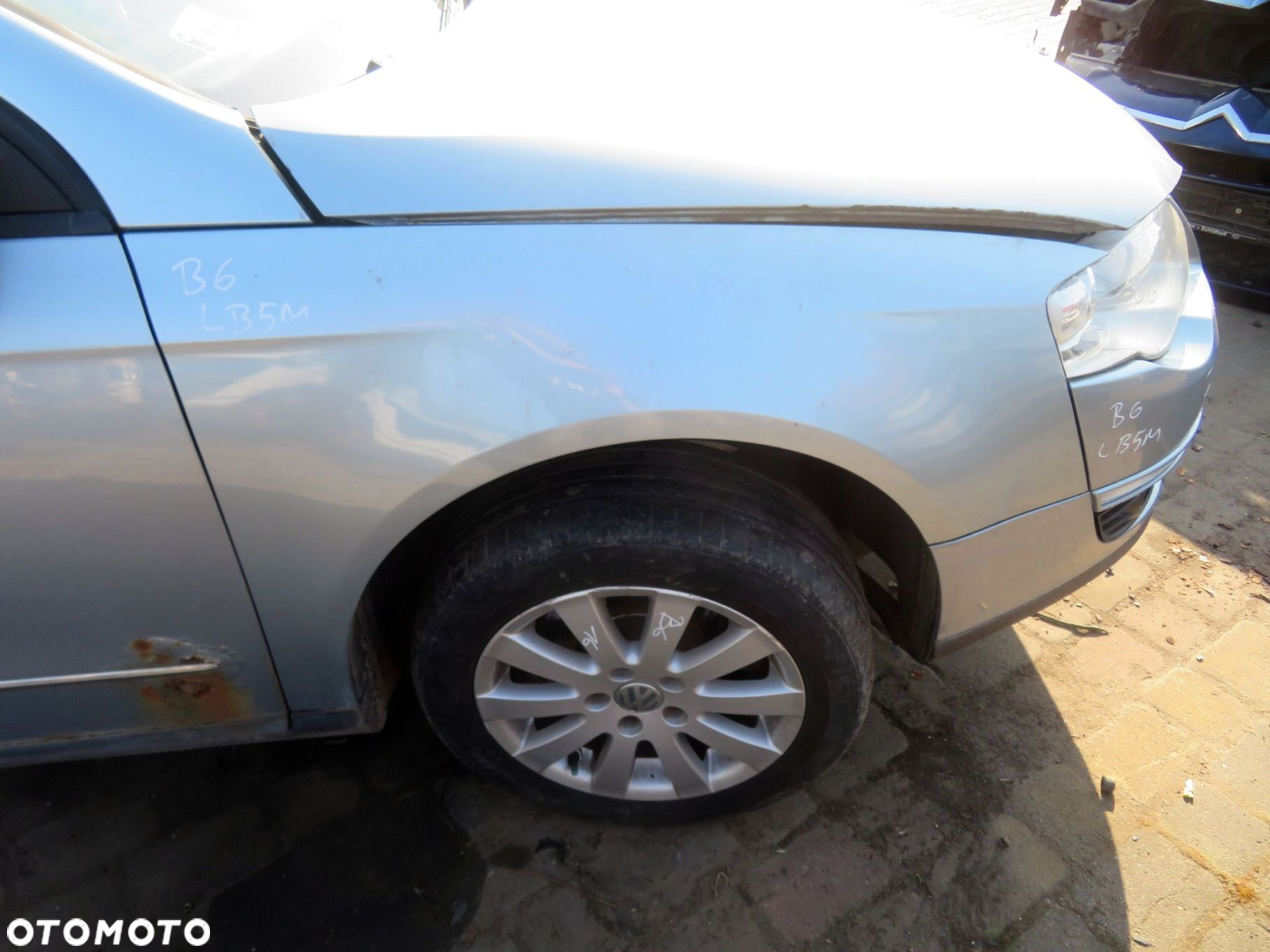 MASKA ZDERZAK BŁOTNIKI LAMPY PASSAT B6 LB5M  VOLKSWAGEN 2005-2010 SREBRNY PRZÓD KOMPLETNY - 14