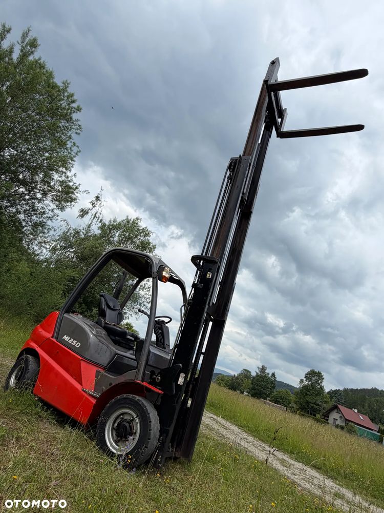 Manitou MI25D Wózek Widłowy 2,5 tony. Posuw Hydrauliczny. tylko 2500mtg. Maszt triplex. Wolny skok! Wysokość Podnoszenia 5 metrów. Jak nowy z Salonu. Pochodzi z Norweskiego Gospodarstwa! Aktualne przeglądy DEKRA i serwisy!  Silnik Yanmar. Małe gabarety bardzo zwrotna maszyna! Zero luzów wycieków i zniszczeń. OKAZJA. Pełny ORYGINAŁ! Rok Prod. 2014. Oświetlenie. OKAZJA - 12