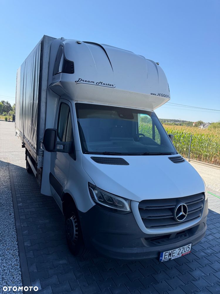 Mercedes-Benz Sprinter 319 Jegger 3.0 V6 AUTOMAT plandeka 10ep SALON Polska kurnik, webasto, bliźniak - 1