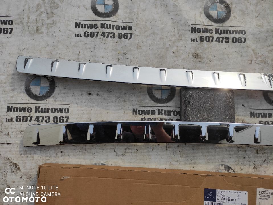 Mercedes B-Klasa W246 Lista Chromowana zderzaka tylnego tył A2468850011 - 2