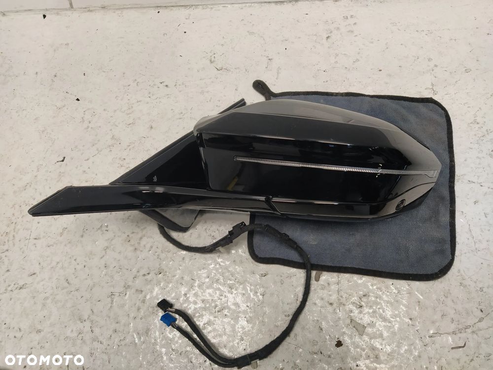 BMW 7 G70 M-POWER LUSTERKO ZEWNĘTRZNE LEWE ASFERYCZNE ASYSTENT KAMERA 9+6+1 PIN KOMPLETNE UK ORYGINAŁ - 10