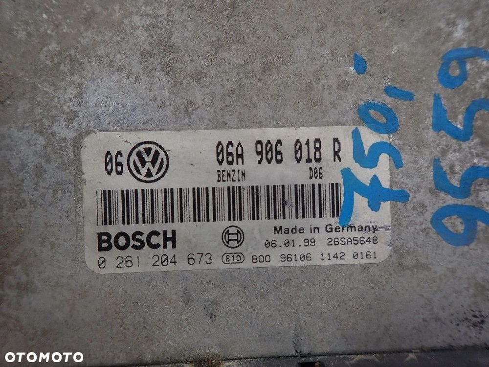 VW GOLF IV 4 97- 1,8T AGU KOMPUTER STEROWNIK SILNIKA 06A906018R 0261204673 - 4