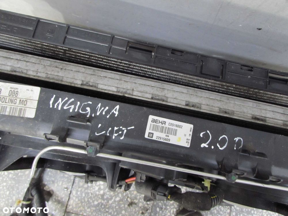 OPEL INSIGNIA LIFT 2.0 CDTI 13-17 CHLODNICE INTERCOOLER WENTYLATOR 13241751 13241725 22915609 - 14