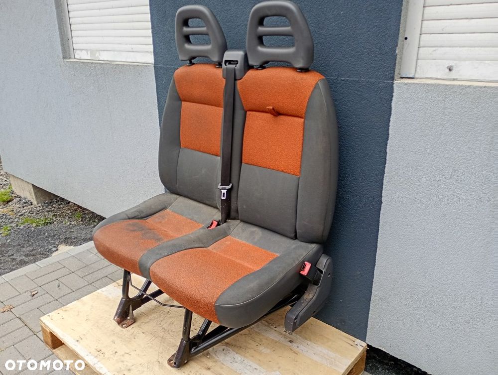 fotel prawy pasażera siedzenie 2-osobowe fiat ducato III jumper boxer 2006-2014 - 4