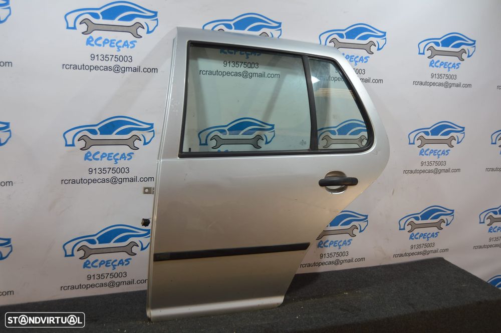 PORTA TRASEIRA TRÁS ESQUERDA VW VOLKSWAGEN GOLF IV 4 MK4 1J 1J1 FECHO ELEVADOR MOTOR PUXADOR VIDRO - 4