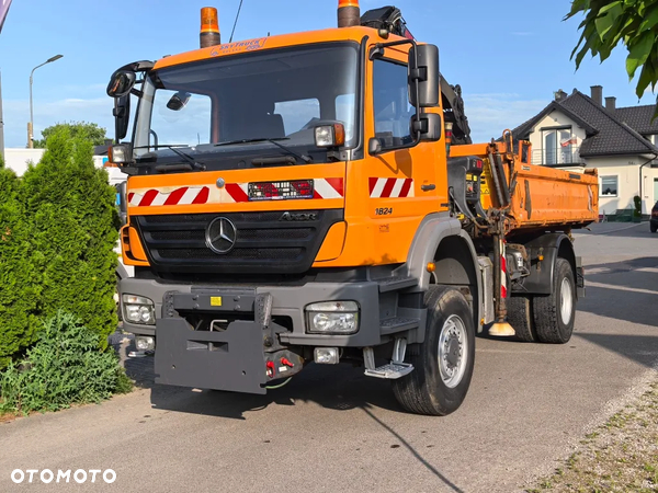 Mercedes-Benz * AXOR * 4x4 * Wywrotka 3-stronna * Hiab 099 * Czołownica do pługa *