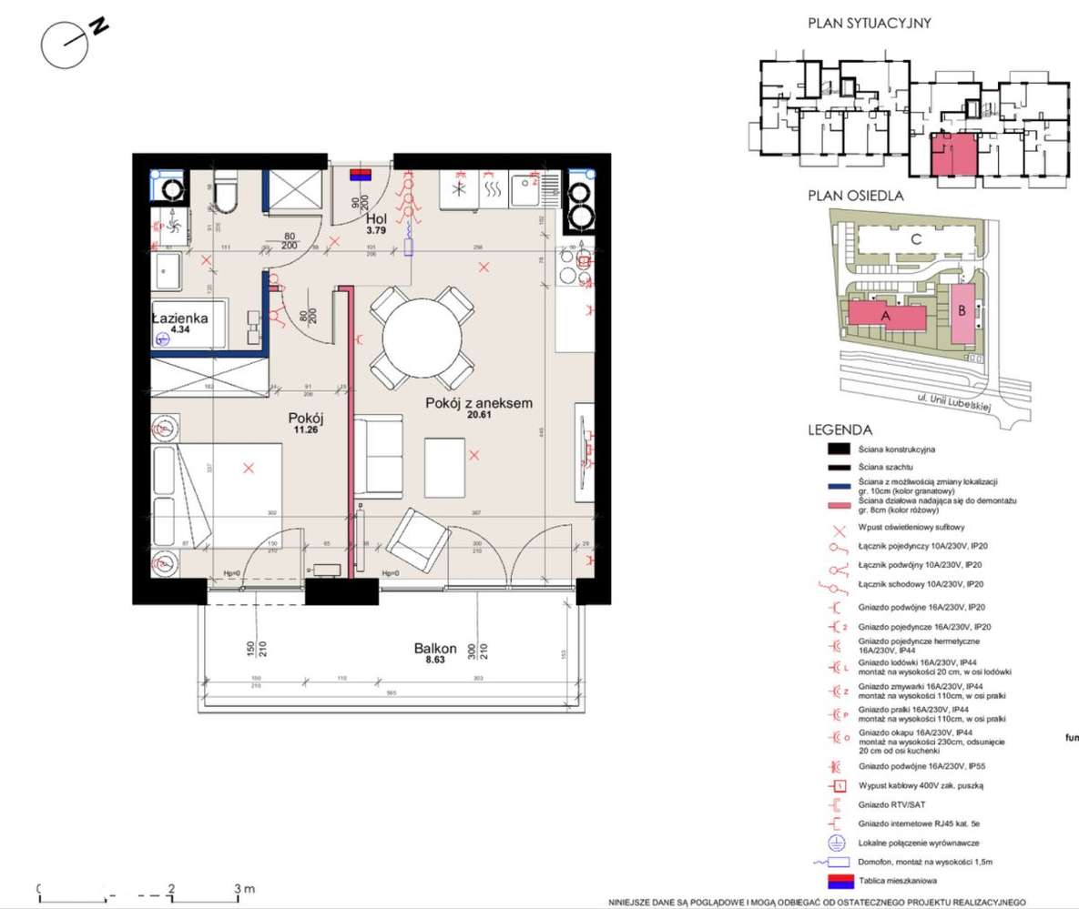 Nowe mieszkanie 40 m² – zielona Starołęka, miejsca