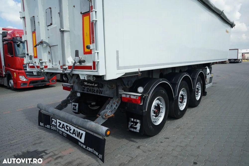 Zaslaw BASCUNĂ ALUMINIU / 43 m³ / AXĂ RIDICABILĂ / AXE SAF - 13