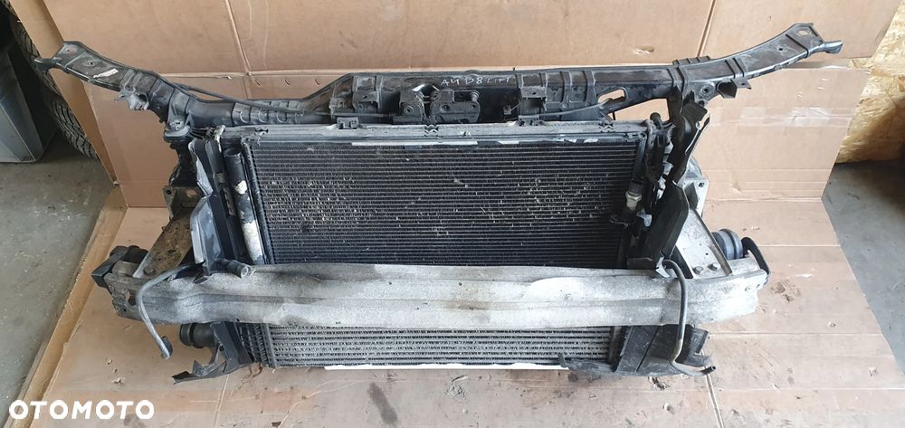 Pas przedni kompletny chłodnice wentylatory belka Audi A4 B8 Lift 2.0 TDI 8K0145805G - 1