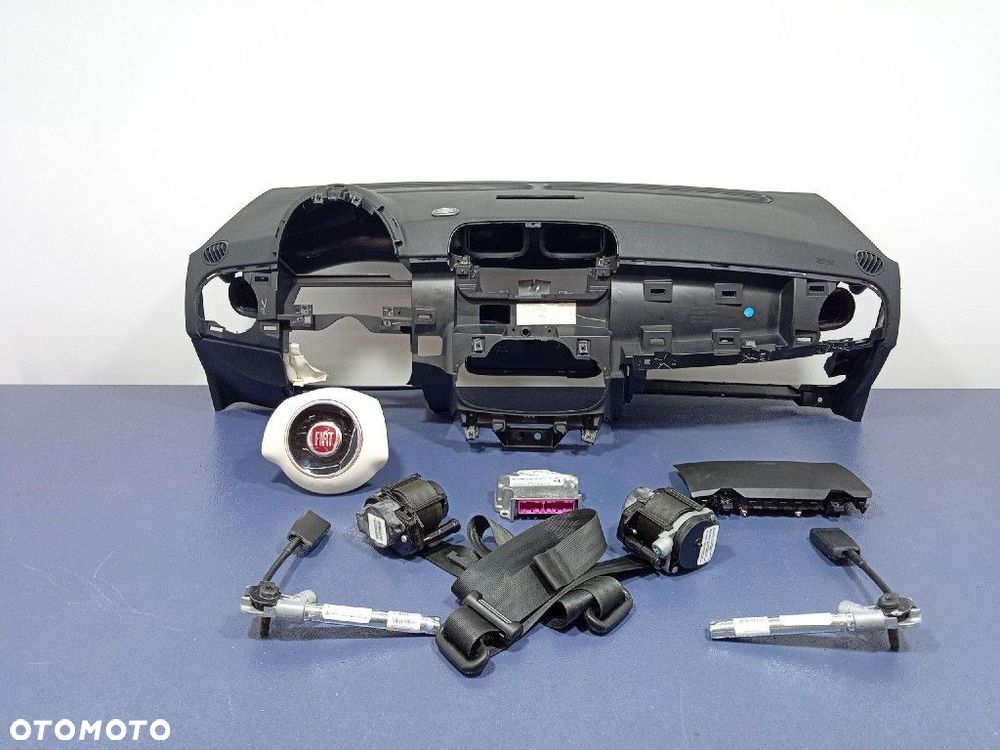 FIAT 500 500E I 12- DESKA KONSOLA PODUSZKI PASY SENSOR LHD KPL 5LK39JXWAD - 1
