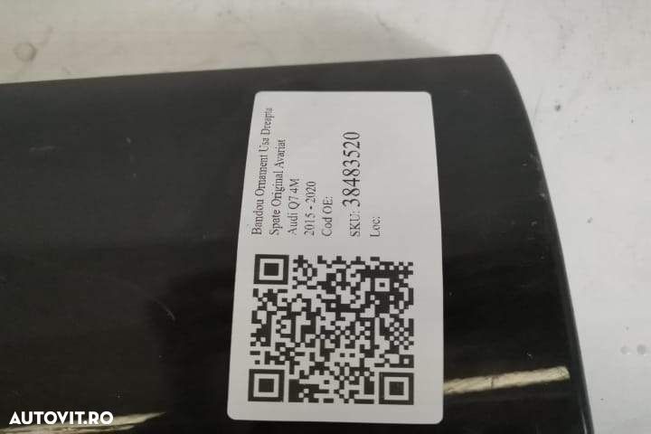 Bandou Ornament Usa Dreapta Spate Original Avariat Audi Q7 4M 2015 201 - 8