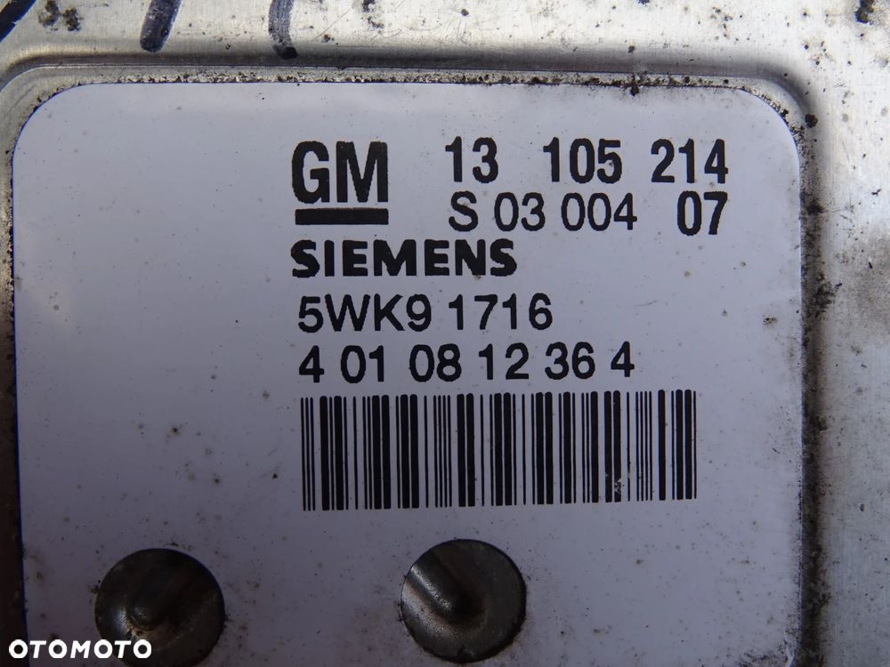 KOMPUTER STEROWNIK SILNIKA KOMPLET IMMO 1,8 Z18XE OPEL MERIVA ASTRA ZAFIRA VECTRA - 6