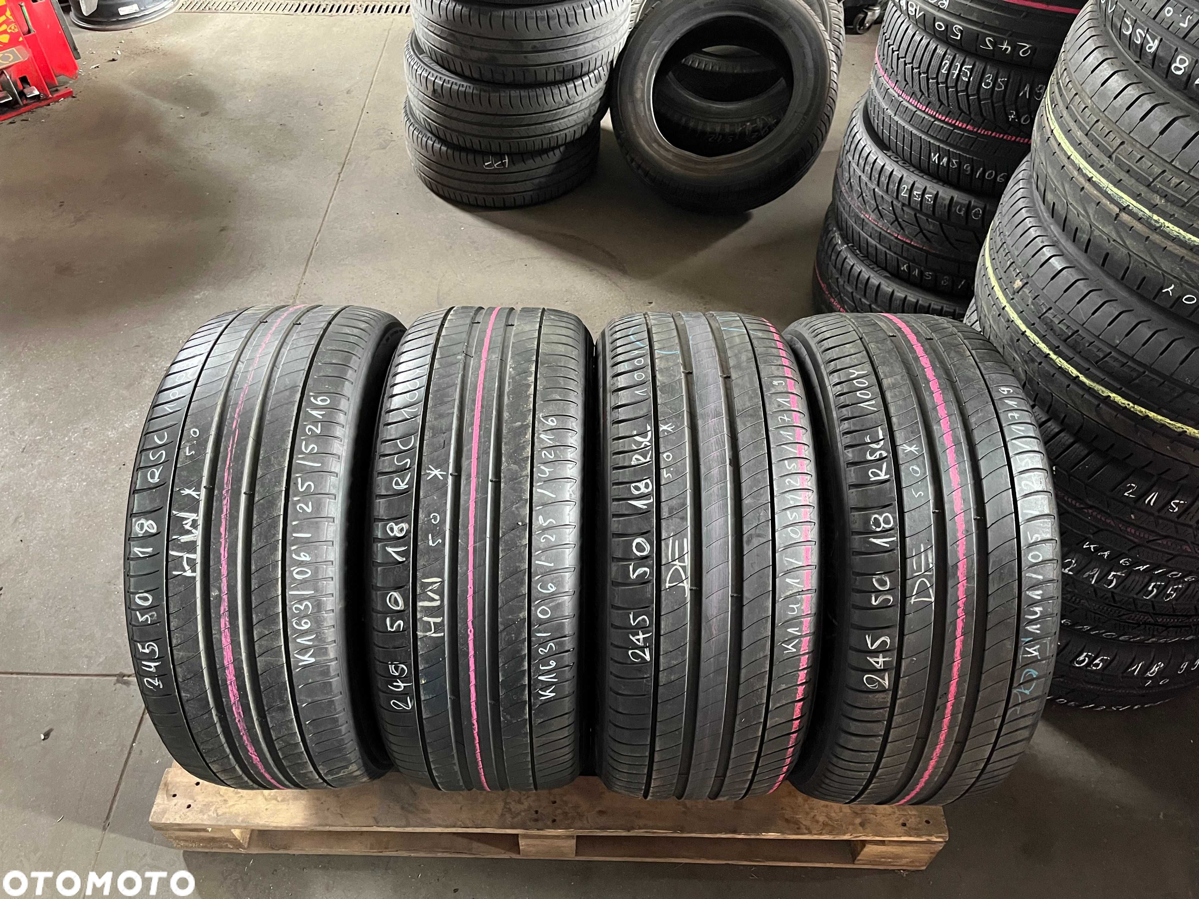 4 opony 245/50R18 run flat 100 Y *- BMW Michelin Primacy 3 ZP - 1