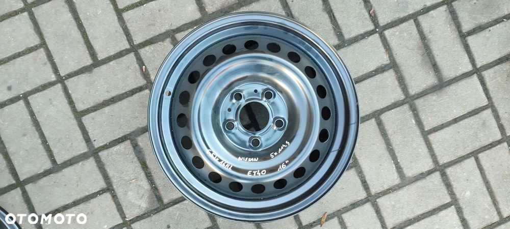 FELGI STALOWE 5x114.3 6.5Jx16 CALI ET40 NISSAN QUASHQAI JAK NOWE RENAULT KADIAR SCENIC MEGANE 1 SZTUKA JEDNA - 1