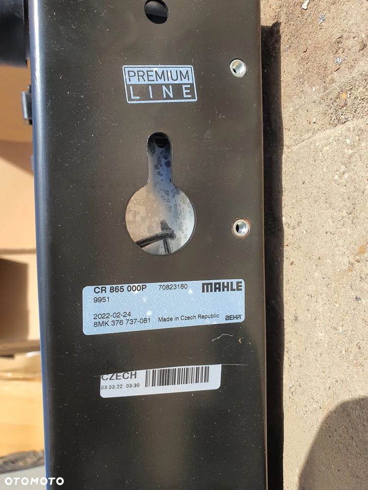 Chłodnica silnika, Mahle CR 865 000P, Mercedes Actors MP4, MP5, Antos - 4