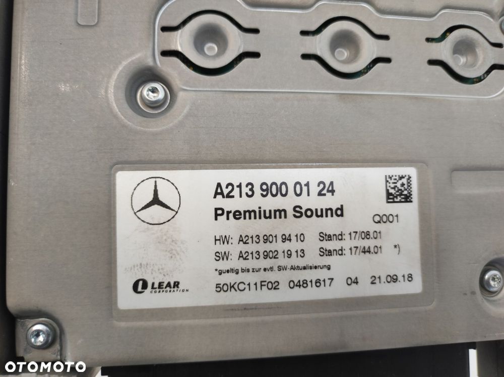 wzmacniacz audio radia burmester mercedes e klasa w213 213 - 7