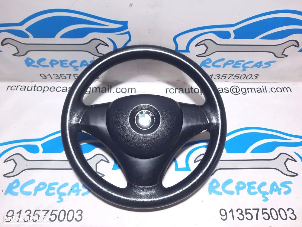 VOLANTE GUIADOR COMPLETO BMW SERIE 1 E81 32306763076 6763076 SERIE 1 E87 E82 COUPE E88 CABRIO PELE AIRBAG - 3