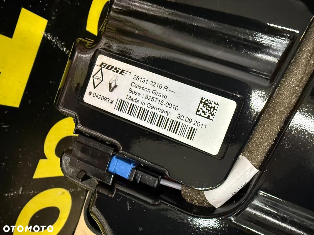 RENAULT SCENIC III GŁOŚNIKI BOSE WZMACNIACZ SUBWOOFER 281313216R 280632795R - 3