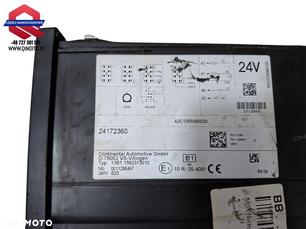 TACHOGRAF CYFROWY TYP 1381 VOLVO 2023R 2024R 24172360 - 3