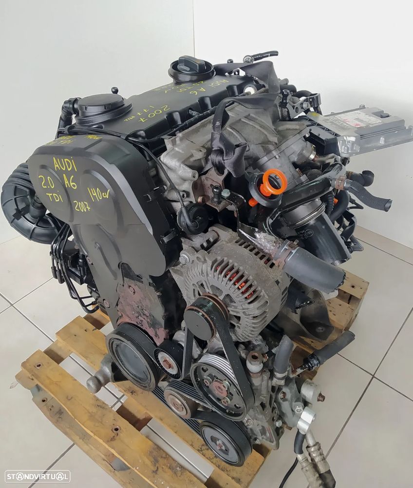 Motor audi A6 2.0TDI 140cv BRE - A6 C6 - caixa 6 velocidades GYX ano 2007 - 4