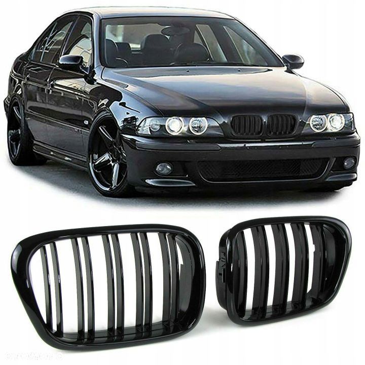 GRILL NERKI ATRAPA BMW E39 M-PAKIET M5 POŁYSK - 1