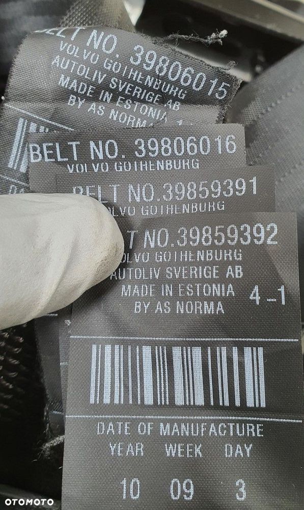 DESKA KONSOLA PODUSZKI PASY VOLVO V70 III ORYGINAŁ - 7