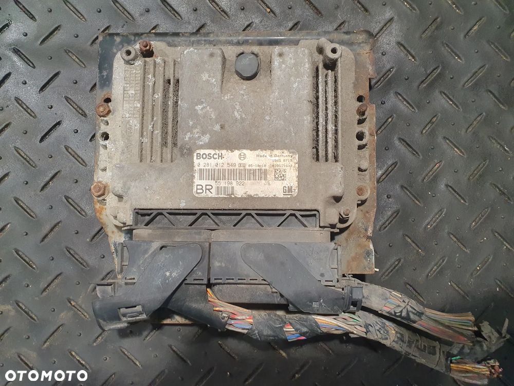 OPEL ASTRA H, ZAFIRA B, KOMPUTER SILNIKA STEROWNIK, 1.9, 55198922 BR  0281012549 - 1