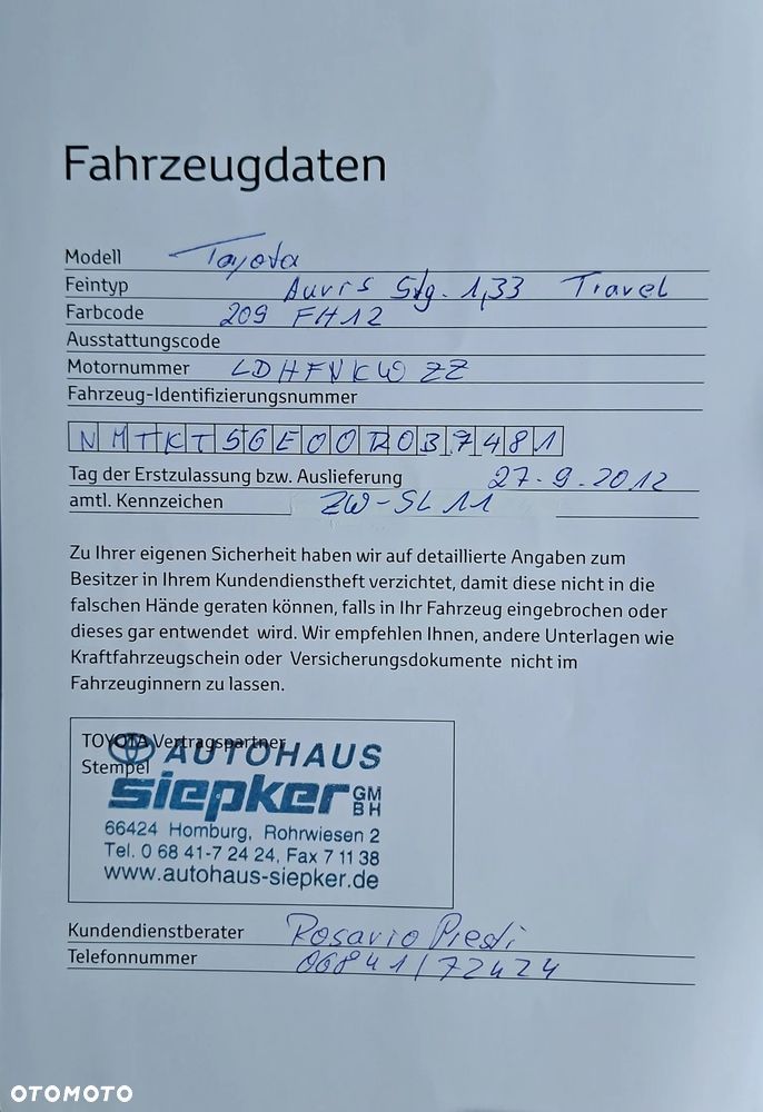 Toyota Auris 1.33 VVT-i Travel - 18