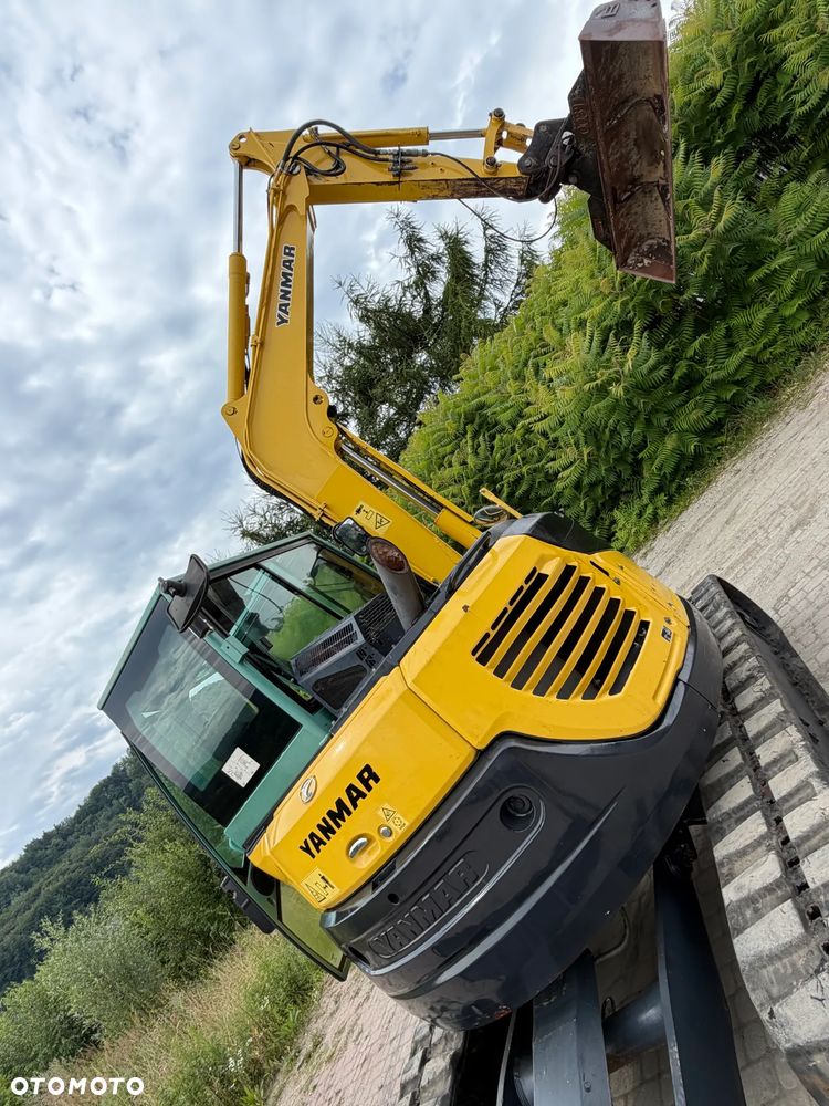 Yanmar VIO80-1A Koparka Gąsienicowa 8 ton jak Nowa z Salonu 2015 rok. KLIMATYZACJA. Łyżka skarpowa Hydrauliczna.  Szybko-złącze lenhoff hydrauliczne. Yanmar silnik 4 cylindry! Maszyna z Norwegii. Własna Pompa do tankowania ON. ani deka luzów i wycieków! OKAZJA Linia Hydr. Plus. Długie ramię PLUS. Oświetlenie LED. Wielka Okazja! Pełne sterowanie z dżojstików!! - 21
