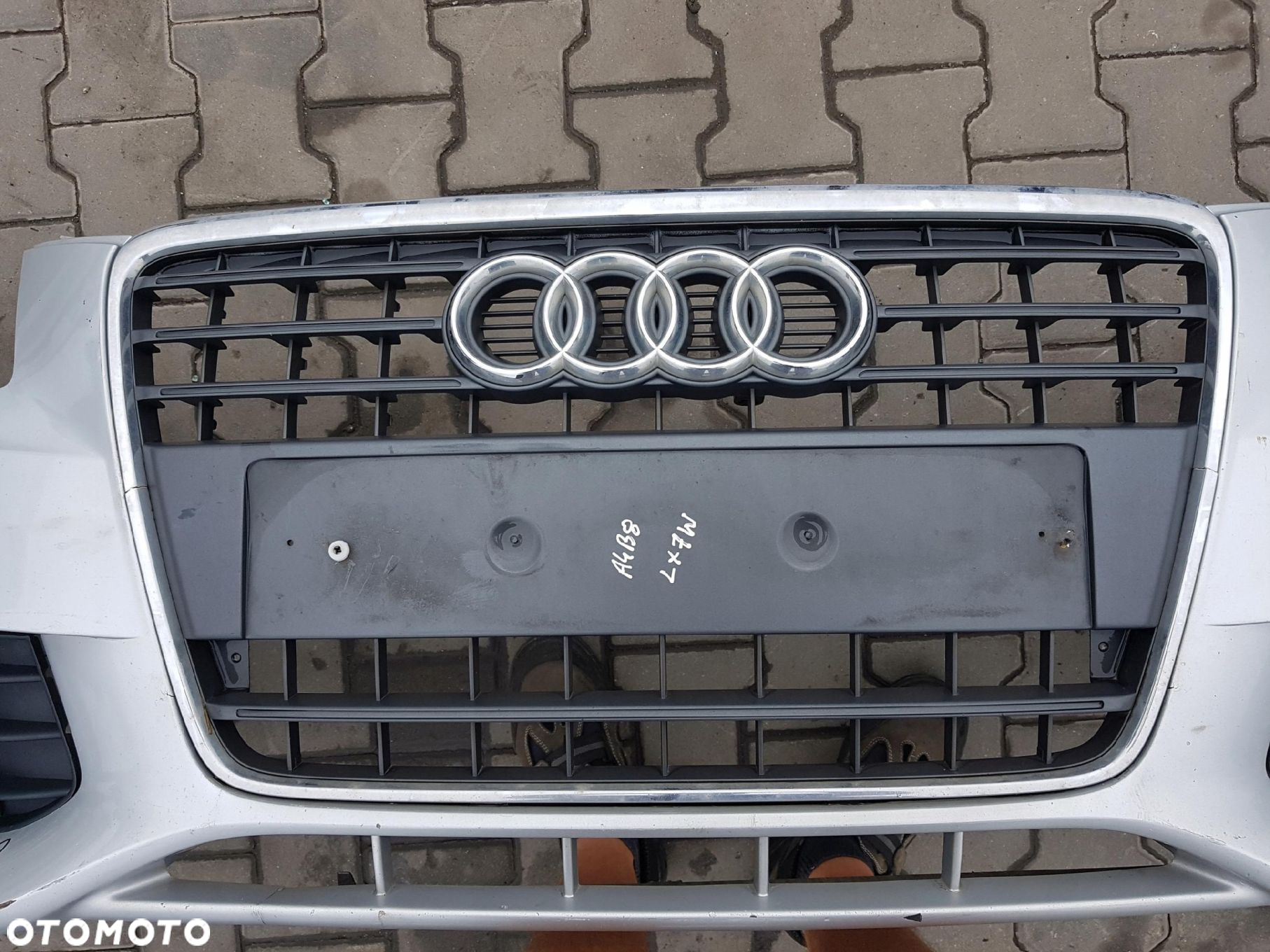 AUDI A4 B8 08-11r ZDERZAK PRZÓD PRZEDNI GRILL - 9