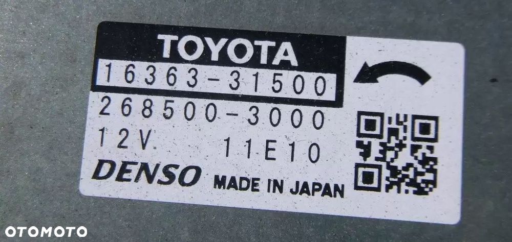 Toyota RAV4 Wentylator Chłodnicy 16363-31500 - 3