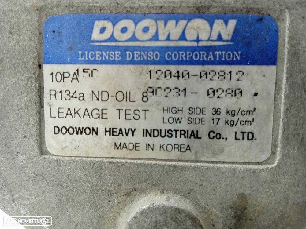 COMPRESSOR AR CONDICIONADO KIA SPORTAGE 1999 - 4