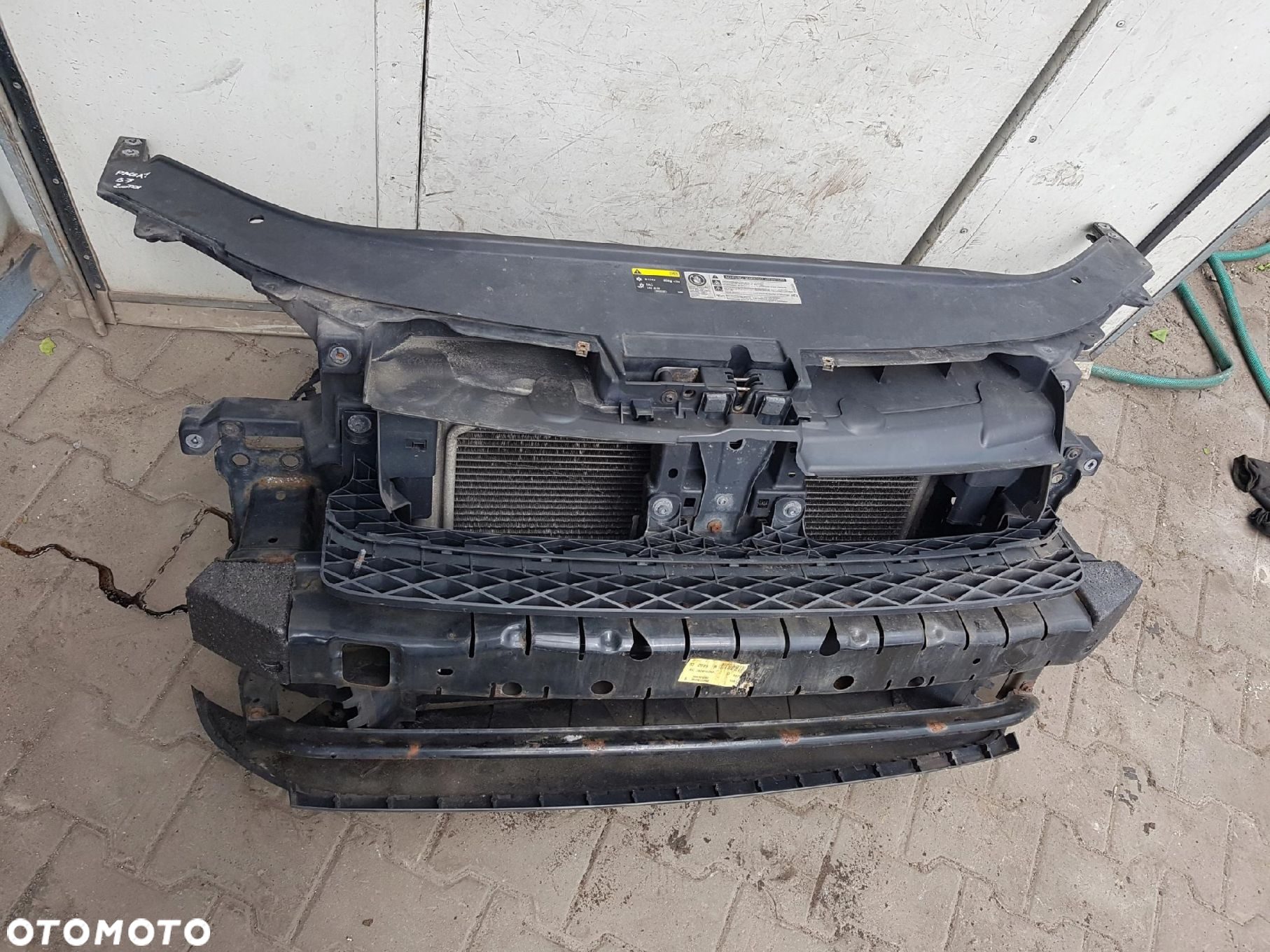 VW PASSAT B7 10-14r 2.0 TDI PAS PRZEDNI CHŁODNICE WENTYLATORY - 2