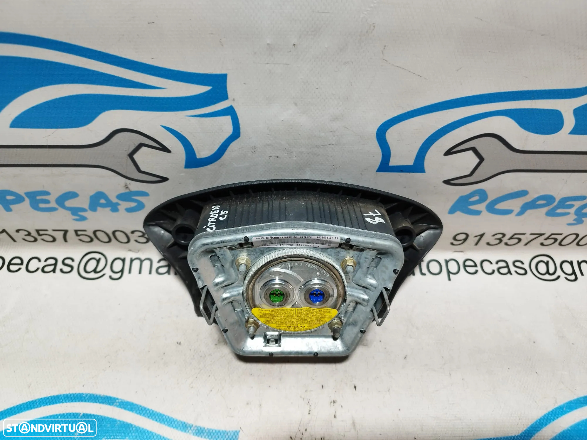 AIRBAG VOLANTE GUIADOR CITROEN C5 I 1 MK1 DC 963263812K 963263812 - 6