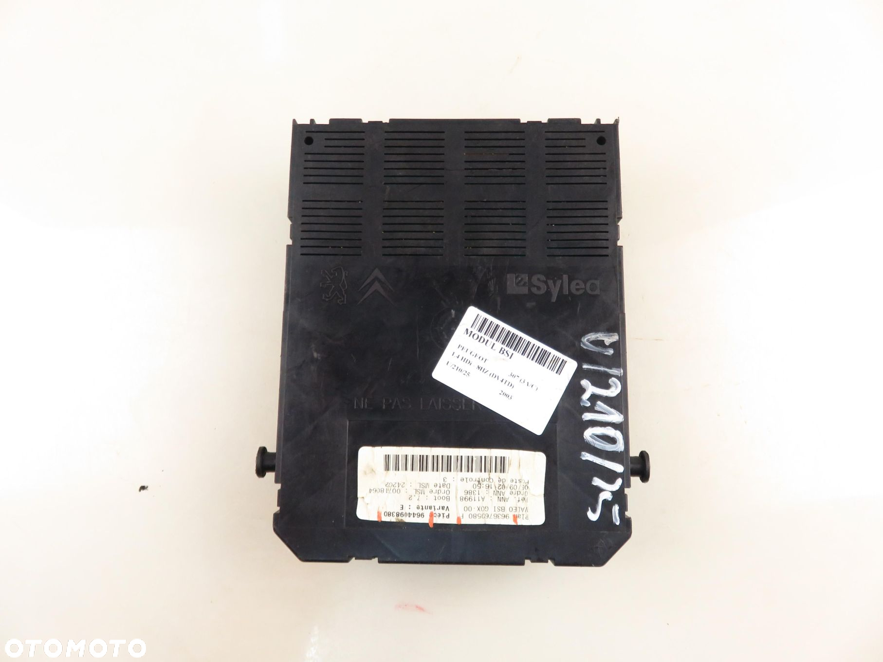 BSI PEUGEOT 307 1.4 HDi  9636760580F 9644098380 - 10