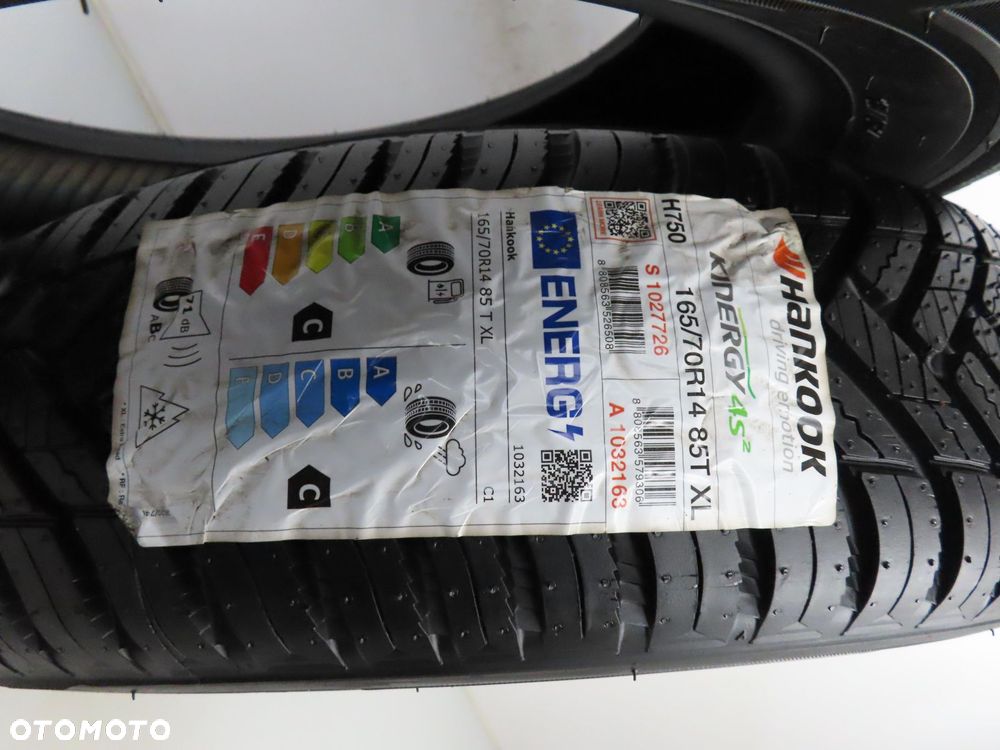 2x 165/70R14 OPONY CAŁOROCZNE Hankook Kinergy 4S2 85T XL - 6