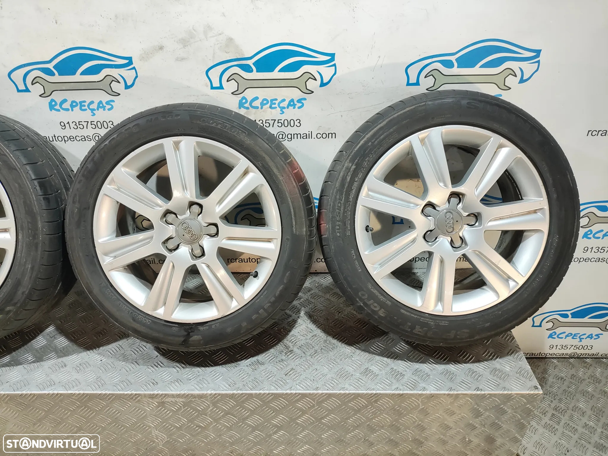 Conjunto Jantes 17 Originais Audi A4 B8 7,5J ET 45 5x112 - 4