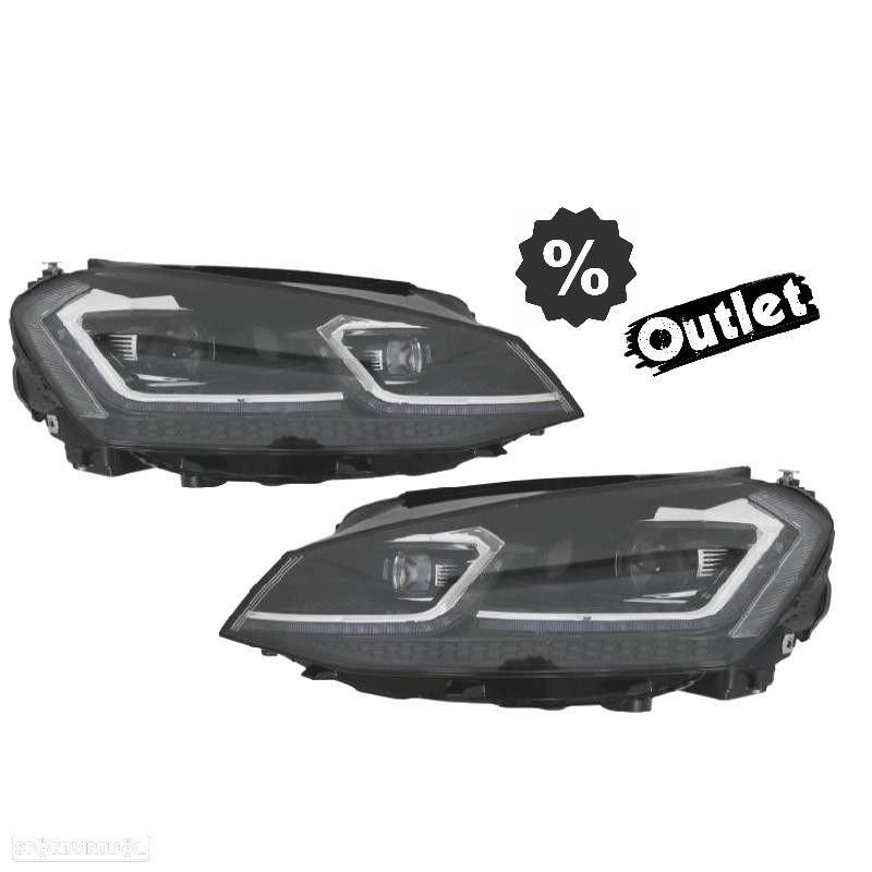 R012837C1 FAROIS VOLKSWAGEN VW GOLF 7 12-17 DRL DINAMICOS PRETO LOOK 7.5 R LINE - 6