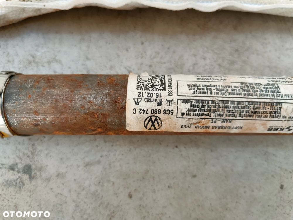 Kurtyna prawa VW Jetta VI 6 Airbag poduszka powietrzna 5C6880742C - 3