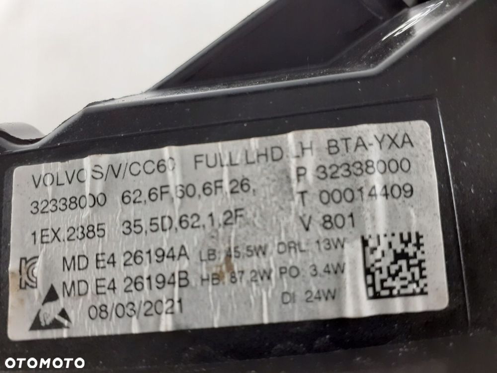 Lampa lewa Full LED VolvoS\V60 CC 18-21r.3223800 - 10