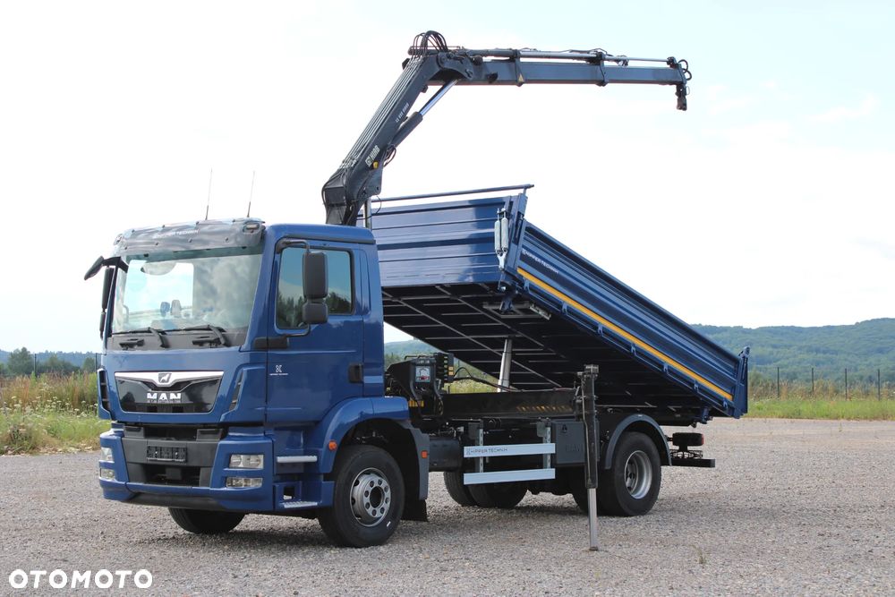 MAN TGM 15.290 Nowy 3-stronny WYWROT Żuraw HDS Hiab 099 BS-2 HiDuo Sterowanie radiowe 5,6 funkcja Kiper Wywrotka - 2