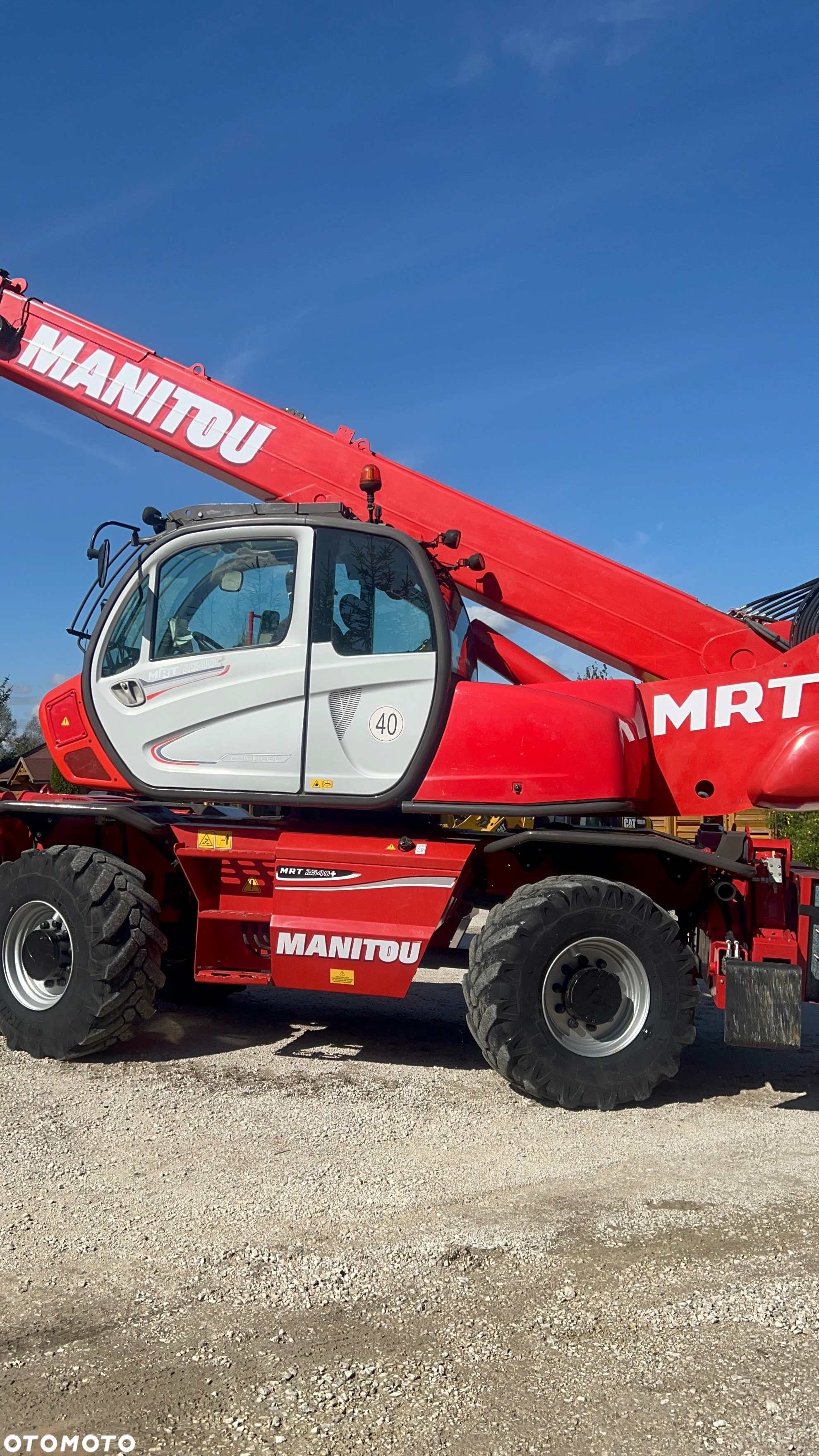 Manitou MANITOU ŁADOWARKA ROTO  widły  Manitou MRT 2540 Privilege Plus PILOT obrotowa 360 dodatkowa hydraulika  2150 2540 1840 2550 wys 24,6m zasięg 17.5 tony silnik MERCEDES opony Michelin 110kw ks.serw 2015r 1 wł manitka roto ładowarka obrotowa - 27