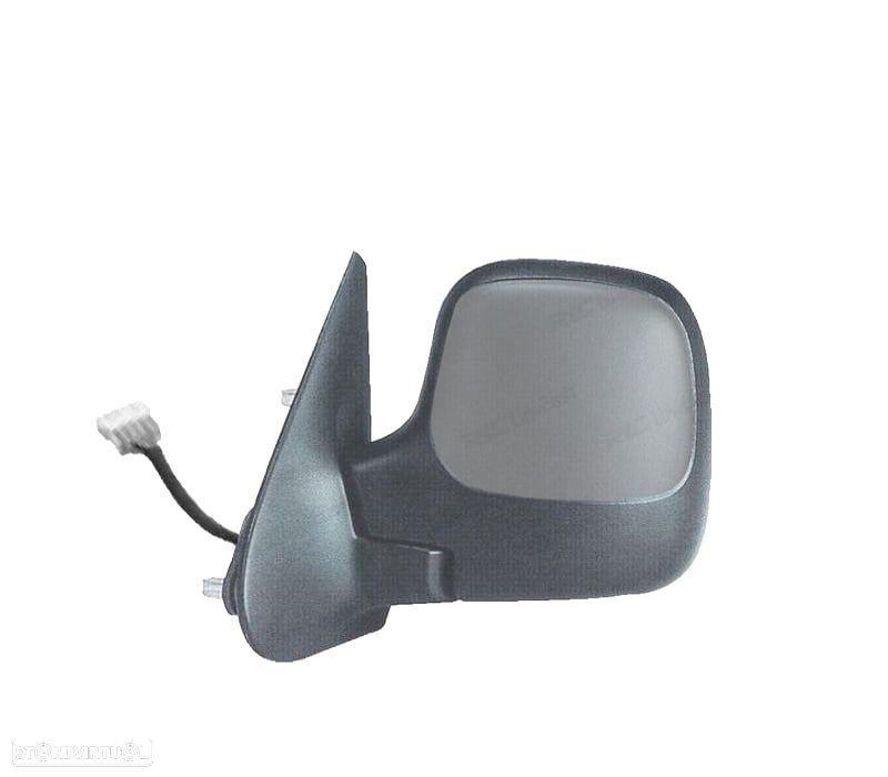 ESPELHO COMPLETO ESQUERDO PEUGEOT PARTNER 96-08 5 PINOS PRETO - 1