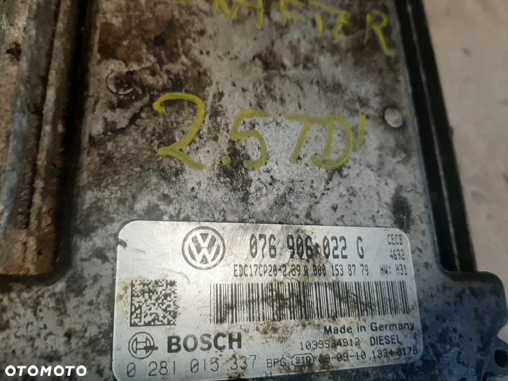 Sterownik komputer VW Volkswagen CRAFTER 2.5 TDI 076906022G 0281015337 - 2