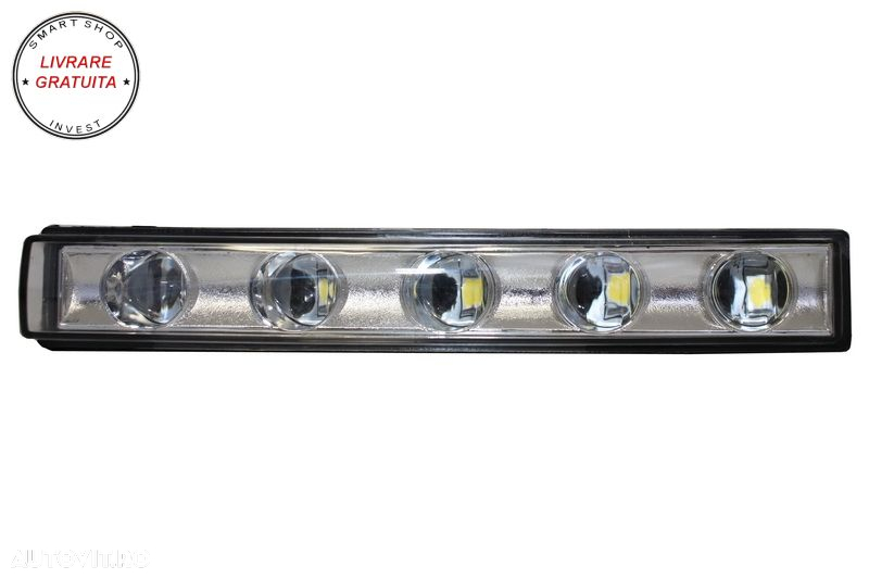 Carcasa faruri cu Lumini de zi dedicate LED DRL Crom Mercedes G-class W463 (1989-2- livrare gratuita - 13